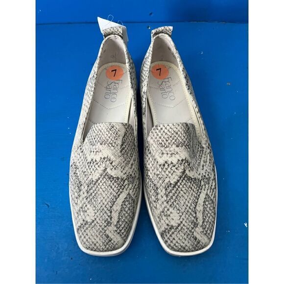 Franco Sarto Snake Print Square Toe Slip On Shoes Sneakers Womens Size 7 - Picture 3 of 6